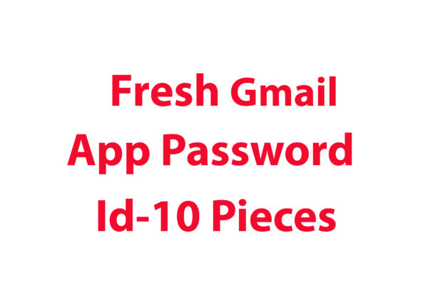 Fresh App Password Gmail Id-100 Pieces